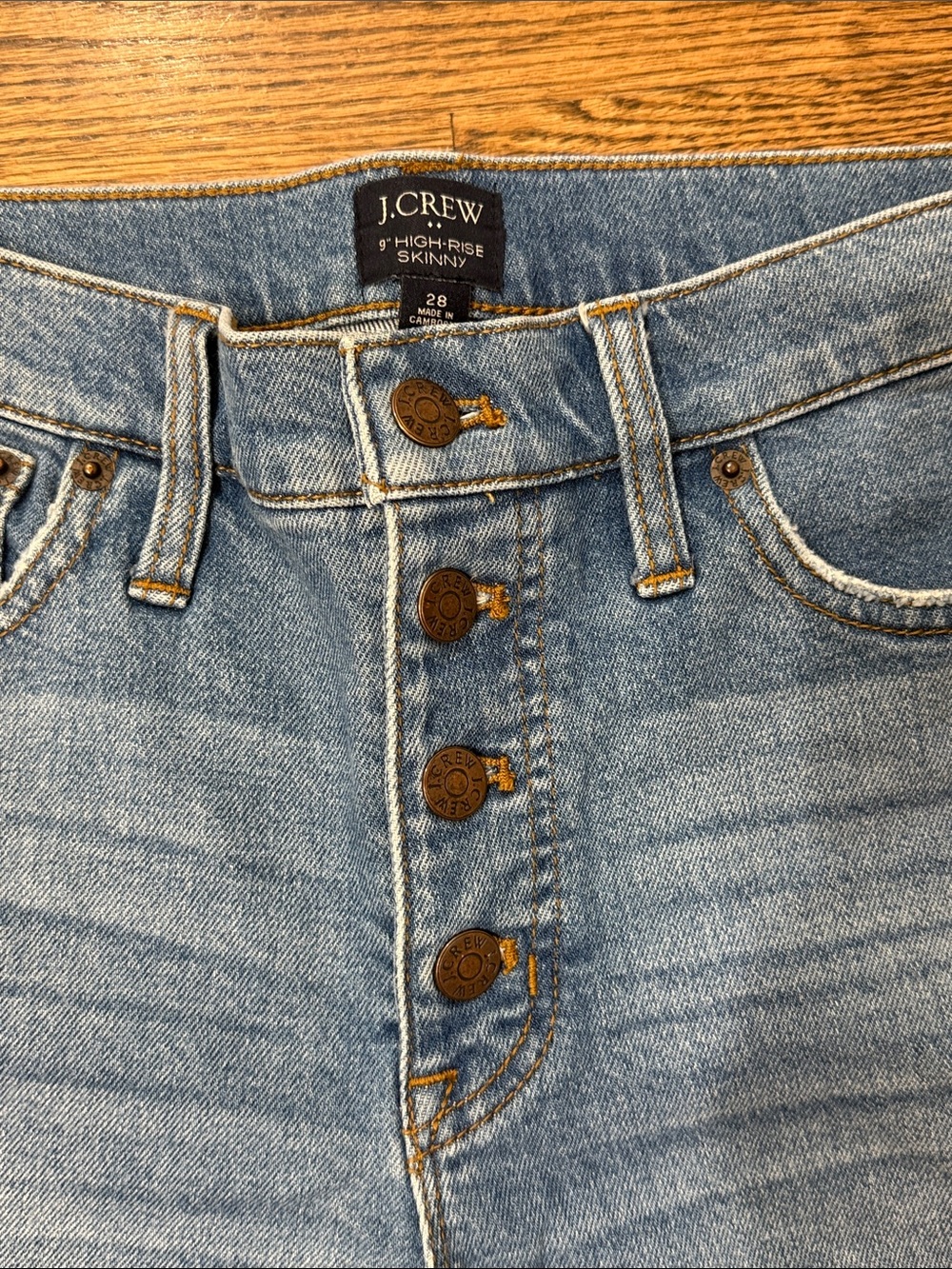 J.Crew 9” High-Rise Skinny Size 28 Jeans - Picture 3 of 5